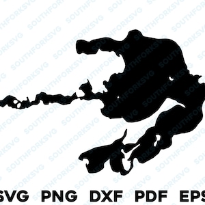 Star Lake Minnesota kaart vorm silhouet overzicht svg png dxf pdf eps vectorafbeelding knippen graveren laser bestand kleurstof subafbeelding