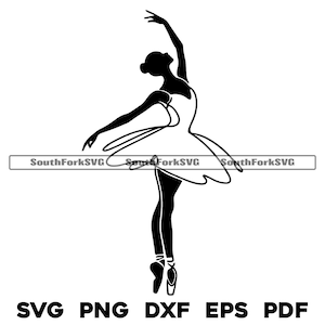 Bailarina Dançarina Linha Simples Arte svg png dxf eps pdf | gravação a laser, corte, arquivos de impressão, clipart gráfico vetorial, download instantâneo, uso comercial