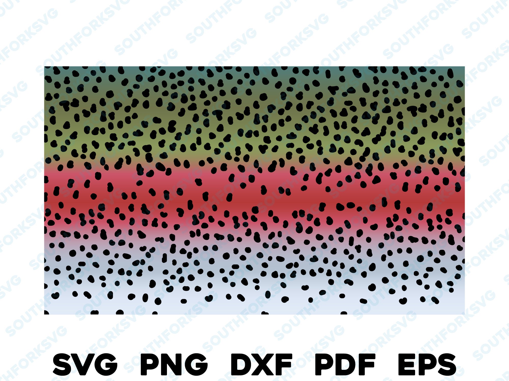 Rainbow Trout Skin Pattern svg png dxf eps pdf cutthroat brook brown golden trout fly fishing design vector fishing hunting outdoors 2