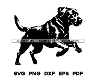 Labrador Retriever Dog Running Design svg png dxf eps pdf | vector graphic cut file laser clip art digital download commercial use