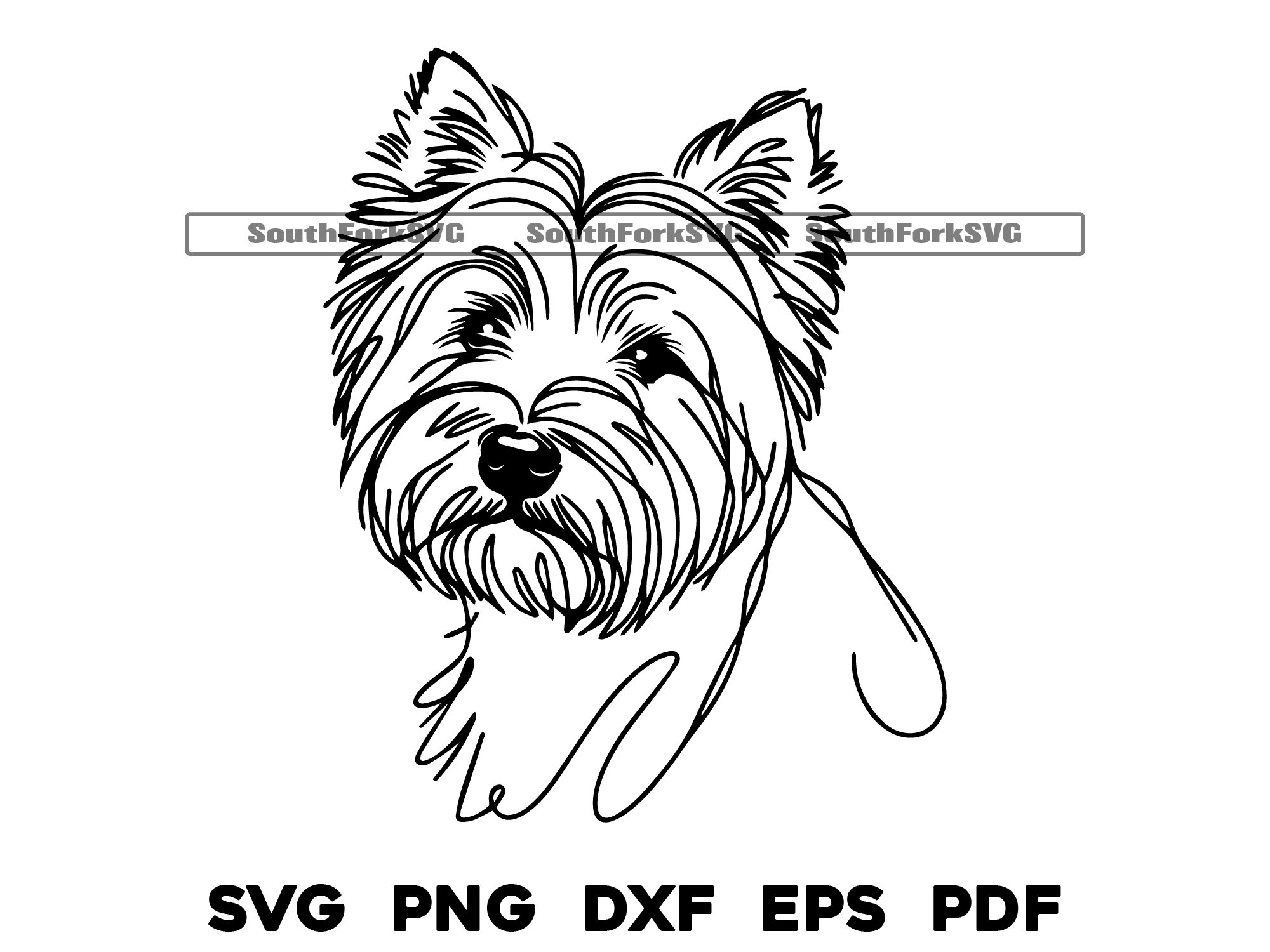 West Highland White Terrier Line Art | Svg Png Dxf Eps Pdf Vector ...