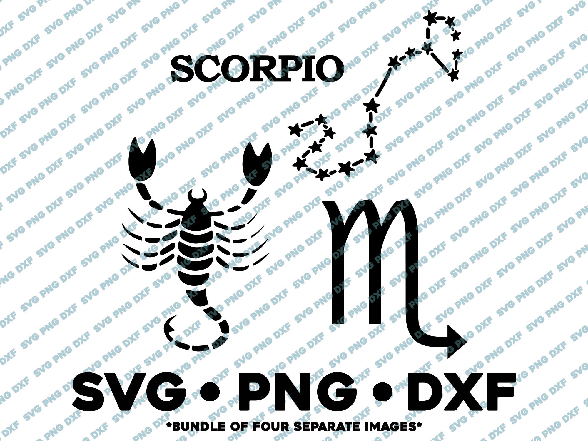 Scorpio Svg Free Zodiac Sign Svg Astrology Cut File Didiko Designs - Riset