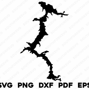 Lake Coeur d'Alene Idaho Map Form Silhouette svg png dxf pdf eps Vektorgrafik Schneiden Gravur Laserdatei Bild Boot See
