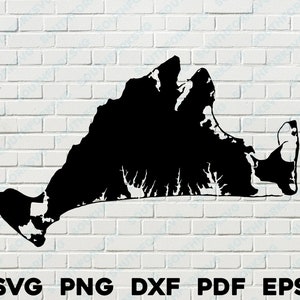 Martha's Vineyard Massachusetts Silhouette Form svg png dxf pdf eps Vektorgrafik