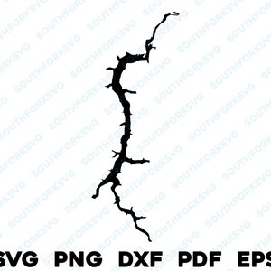 Embalse de Allegheny, lago Kinzua, Pensilvania, mapa, forma, contorno, silueta, svg, png, dxf, pdf, eps, diseño gráfico vectorial, corte, grabado, láser, barco