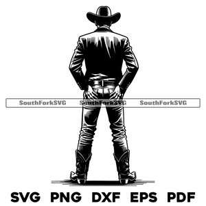 Sexy Cowboy Designdateien | svg png dxf eps pdf | transparente Vektorgrafik Design Cut Print Dye sub Laser graviert Dateien Kommerzielle Nutzung