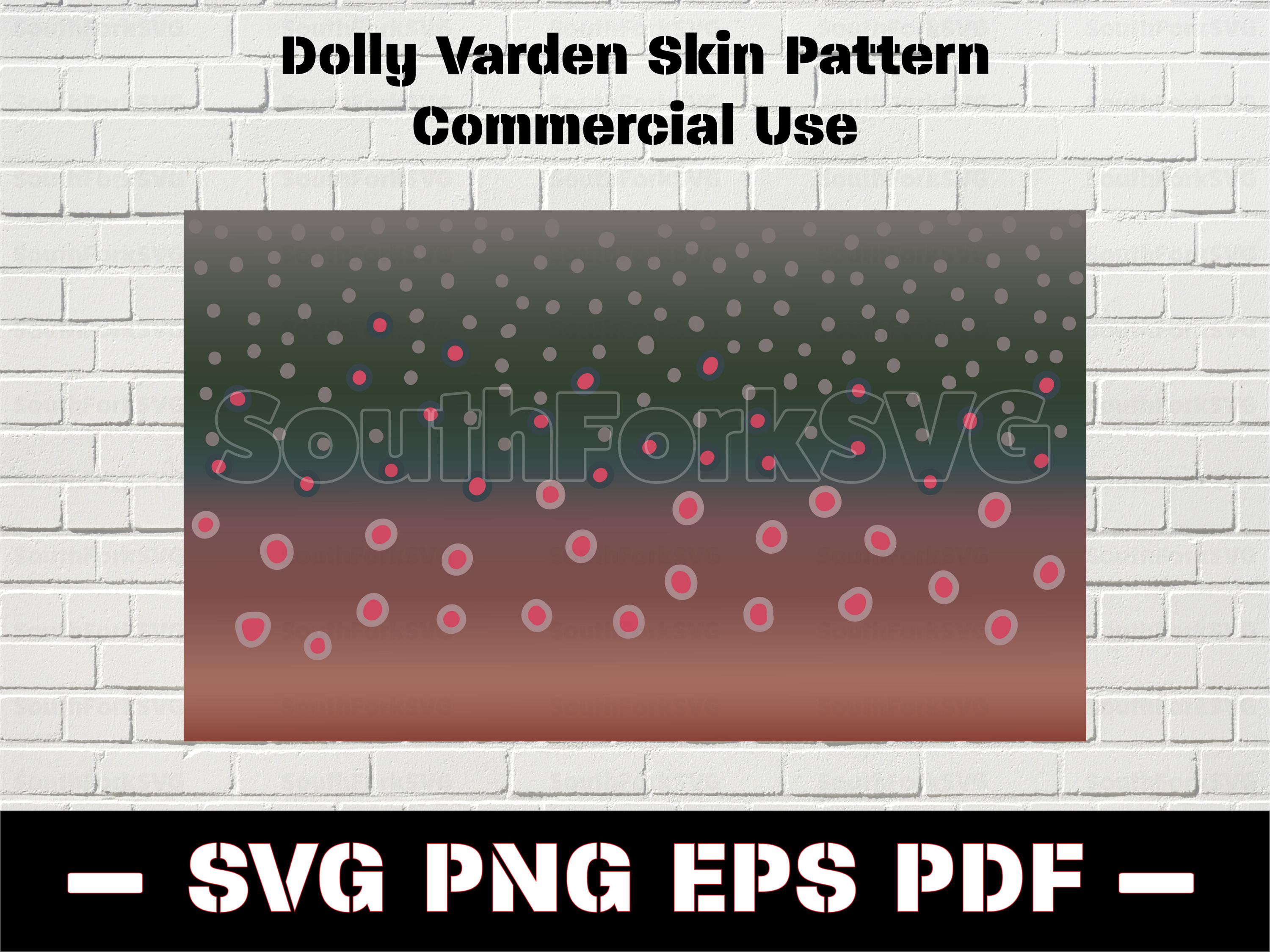 Dolly Varden Skin Pattern Svg Png Eps Pdf Trout Char Salmon