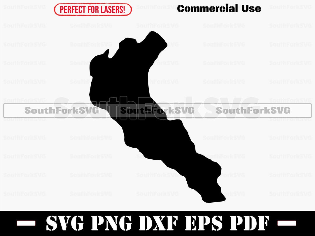 Trout Lake Barry Bay ON CA Map Svg Png Dxf Pdf Eps | Vector Graphic Cut ...
