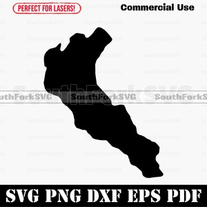 Trout Lake Barry Bay ON CA Map Svg Png Dxf Pdf Eps | Vector Graphic Cut ...