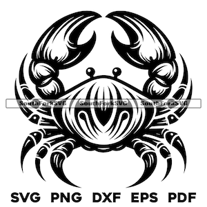 Krebs Krabbe Design | svg png dxf eps | Vektorgrafik Design Cut Print Dye sub Laser gravieren Digitale Dateien Kommerzielle Nutzung