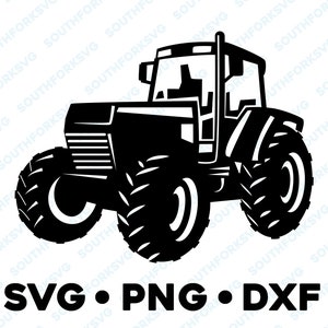 Tractor Agricultura SVG PNG DXF clipart transparente vector diseño gráfico corte archivo silueta granja agricultor camión john arado homestead
