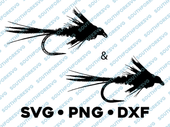 Fly Fishing Pheasant Tail Pattern Lure SVG PNG DXF Dry Nymph Streamer Midge  Trout Salmon Bass vector transparent cameo silhouette