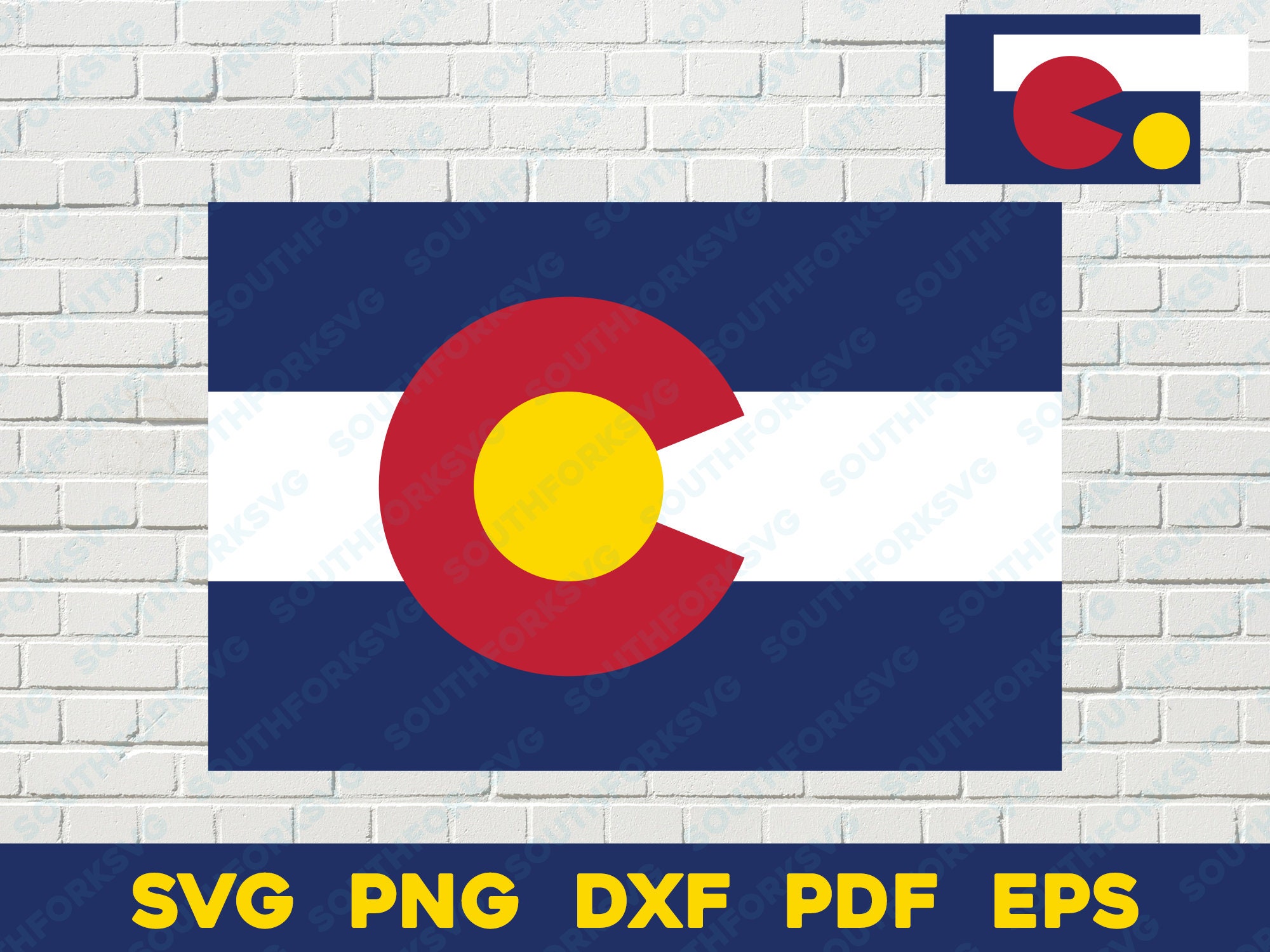 Colorado State Flag Svg Png Dxf Eps Pdf Vector Graphic Design Cut Print ...
