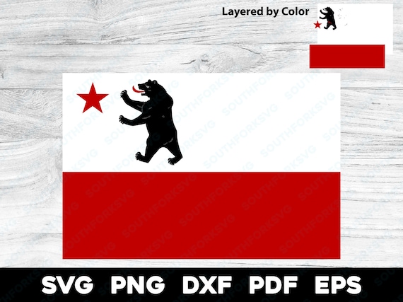 古いヴィンテージオリジナルカリフォルニア州旗 | svg png dxf eps pdf