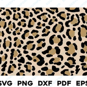 Wzór skóry Jaguar Animal Print Warstwowy według koloru svg png dxf eps pdf | Projektowanie grafiki wektorowej Pliki do cięcia Pobieranie cyfrowe Użytek komercyjny