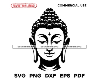 El Buda svg png dxf eps pdf / archivo de corte gráfico vectorial clip art láser / descarga digital instantánea para uso comercial