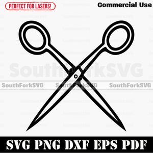 Scissors svg png dxf pdf eps | Cut Print Laser Digital File | Instant Download Commercial Use