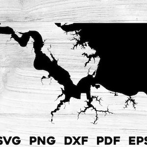 Virginia Beach Newport News Ocean Waterways carte forme Silhouette contour svg png dxf pdf eps vecteur graphique coupe graver fichier laser colorant sub