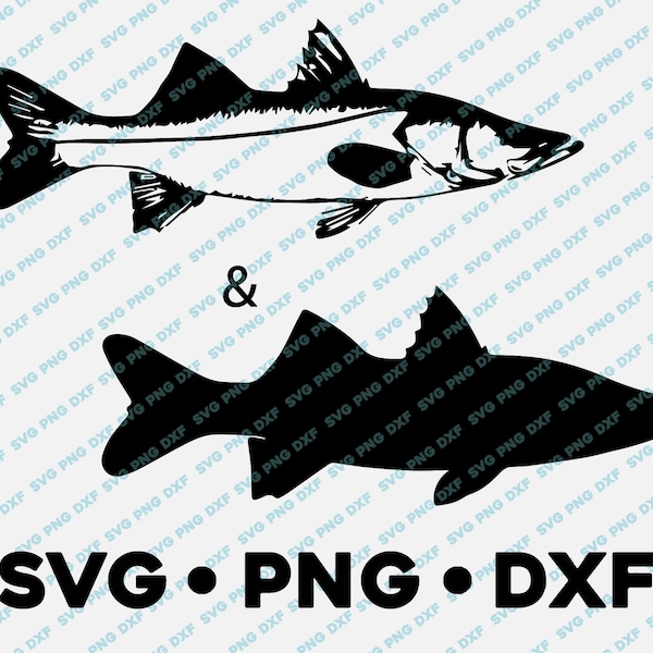 Snook SVG PNG DXF vector transparent  cameo silhouette cut file saying htv vinyl decal fishing hunting outdoors nature animal