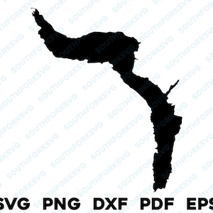 Lake Cushman Washington kaart vorm silhouet overzicht svg png dxf pdf eps vector grafisch ontwerp gesneden gravure laserbestand afbeelding boothuis