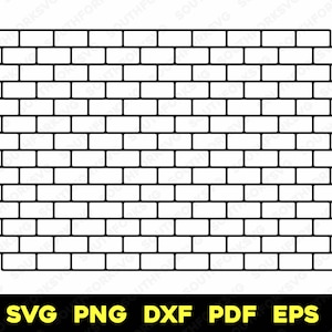 Wzór projektu ściany z cegły 2 | svg png dxf eps pdf | projekt grafiki wektorowej cięcie drukowanie grawerowanie laserowe pliki cyfrowe wykorzystanie komercyjne
