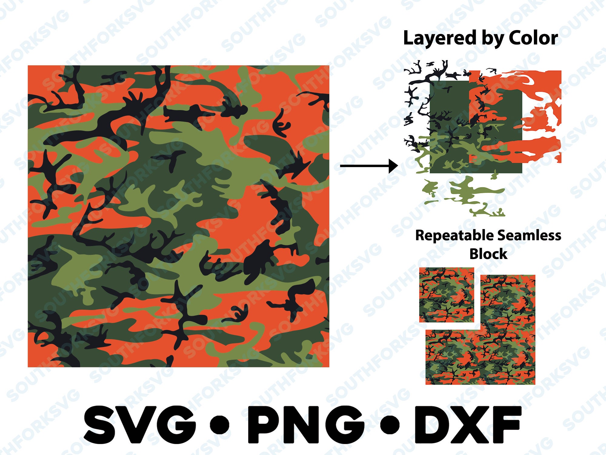 Hunter Blaze Orange Camo Camouflage Camoflage Seamless Hunter Blaze Orange Camo Camouflage Camoflage Seamless