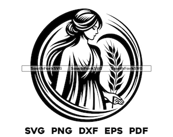 乙女座の星座デザイン | svg png dxf pdf eps | ベクターグラフィック