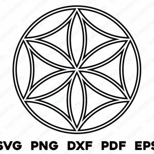 Germ of Life 2 Umriss | svg png dxf eps pdf | Grafikdesign cut print laser graviert Dateien | sofortiger digitaler Download kommerzielle Nutzung