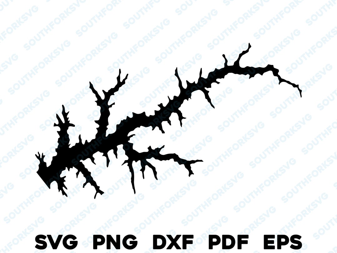 Lake Waynoka Ohio Map Shape Silhouette Outline Svg Png Dxf Pdf Eps