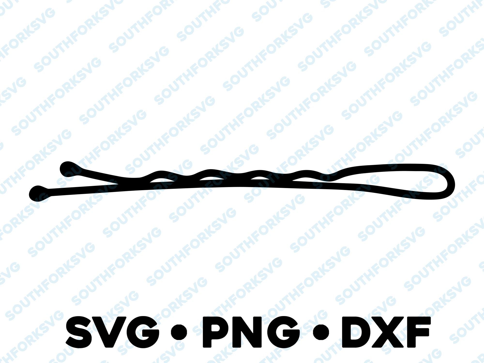 Bobby Pin SVG PNG DXF Layered by Color Cut File Cricut Etsy