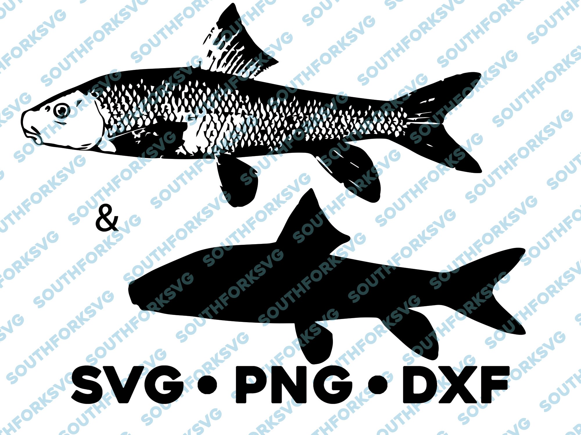 Red Horse Sucker Fish SVG PNG DXF Chub Carp vector transparent | Etsy