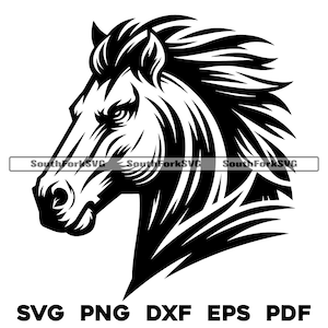 Bronco High School Sportmannschaft Maskottchen | svg png dxf eps pdf | Vektorgrafik Design Cut Print Dye Sub Laser Digitale Dateien