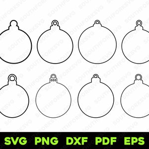 Weihnachten Weihnachtsschmuck Gliederbündel 1 | svg png dxf eps pdf | Vektorgrafik-Design Ausschneiden Drucken Laser gravieren Dateien Kommerzielle Nutzung