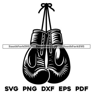 Archivos de diseño de guantes de boxeo / svg png dxf eps pdf / diseño gráfico vectorial transparente corte impresión tinte sub láser grabar archivos uso comercial