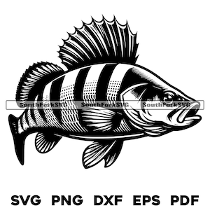 Perch Vector Design 1 / svg png dxf eps pdf / diseño gráfico vectorial transparente corte impresión tinte sub láser grabar archivos uso comercial
