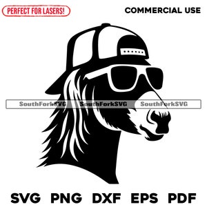 Donkey Mullet Trucker Hat svg png dxf eps pdf vector grafisch ontwerp knippen print dye sub laser graveren cnc digitale bestanden commercieel gebruik