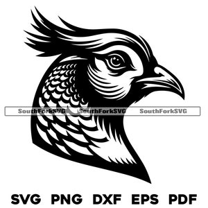 Fasan Kopf svg png dxf eps pdf | Vektorgrafik Design Cut Print Dye sub Laser gravieren Cnc digitale Dateien Kommerzielle Nutzung