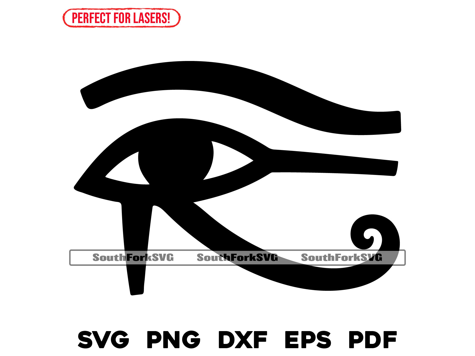 Eye of Horus Egyptian Svg Png Dxf Eps Pdf | Laser Engrave Cnc Cut Print ...
