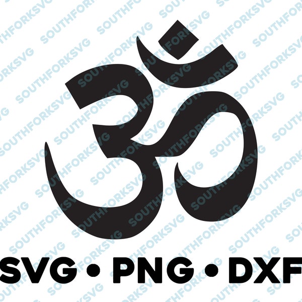 OM svg png dxf symbol vector transparent  cameo silhouette Hinduism Buddhism Jainism spirituality Atman puja yoga prayer religion