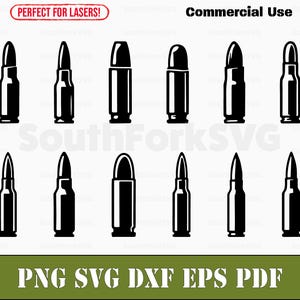 Simple Bullet Digital Bundle svg png dxf pdf eps | transparent vector graphic cut print dye sub laser digital files commercial use