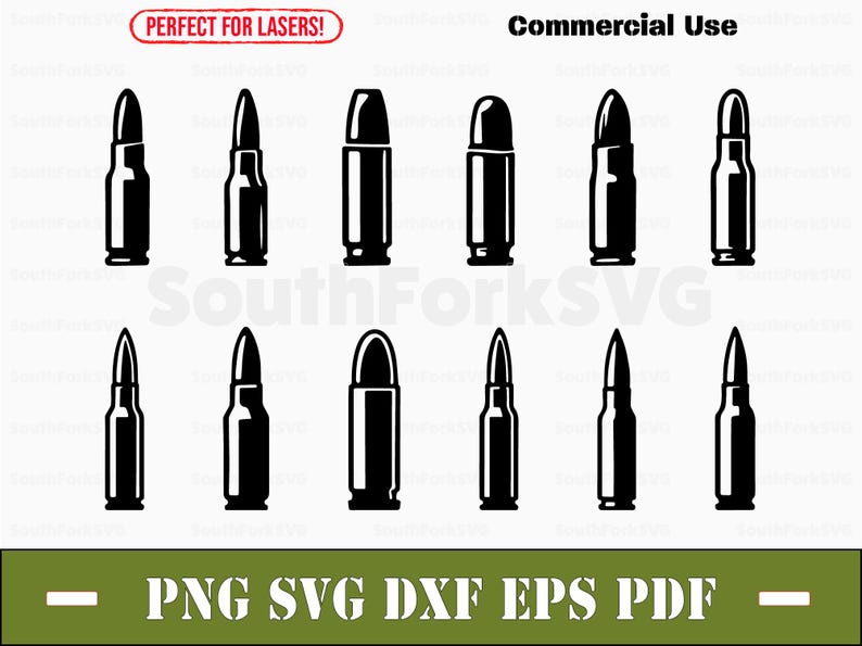 Simple Bullet Digital Bundle Svg Png Dxf Pdf Eps | Transparent Vector ...