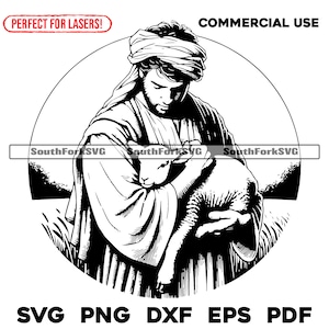 Herder bedrijf baby lam lasergraveren bestanden svg png dxf eps pdf | vector grafisch ontwerp knippen print kleurstof sub cnc digitaal bestand commercieel gebruik