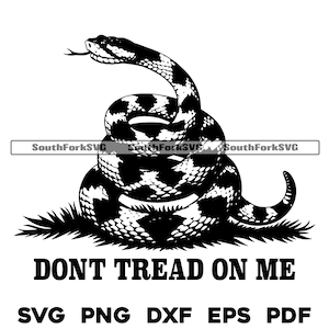 Vlag van Gadsden van de ratelslang 'Betreed niet op mij' | svg png dxf eps pdf | vector grafisch ontwerp gesneden print dye sub laser bestanden commercieel gebruik