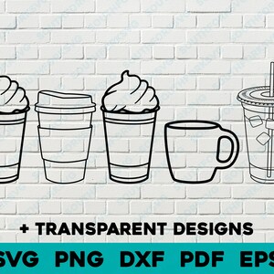 Complete Coffee Bundle Svg Png Dxf Pdf Eps Layered by Color Cut File ...