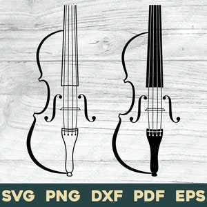 Vioolontwerpbundel | svg png dxf eps pdf | Violist vectorafbeelding gesneden bestand laser clip art | direct digitaal downloaden voor commercieel gebruik