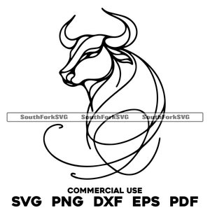 Stier sterrenbeeld stier zeer fijne tekeningen svg png dxf pdf eps | vector grafisch ontwerp gesneden print dye sub laser graveren digitale bestanden commercieel gebruik