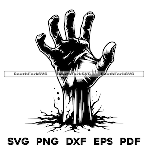 Zombie Hand svg png dxf eps pdf | transparente Vektorgrafik Design Cut Print Dye sub Laser graviert Dateien Kommerzielle Nutzung