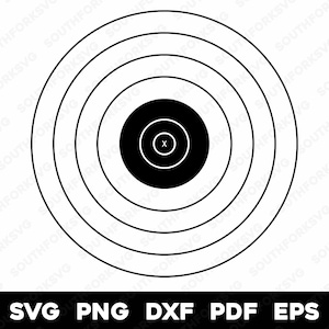 Target Design Transparent | svg png dxf eps pdf | vector graphic design cut print dye sub laser engrave cnc files commercial use