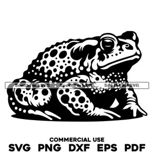 Toad Frog svg png dxf eps pdf | vector graphic cut file laser clip art | instant digital download commercial use