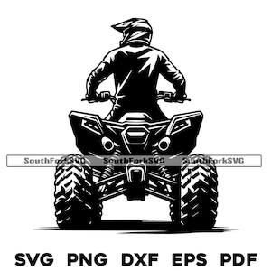 ATV Quad 4 Four Wheeler svg png dxf eps pdf | vector graphic design cut print dye sub laser engrave digital files commercial use